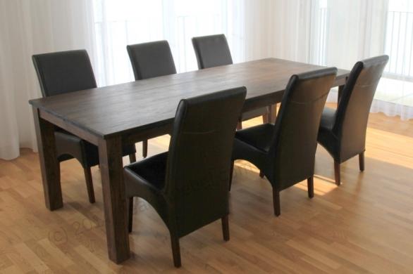 Gładki stół tekowy w stylu kolonialnym 220x100cm