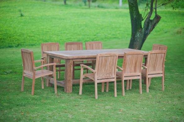 Stół ogrodowy Mamut z 8 krzesłami
