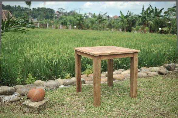 Tekowy stół ogrodowy 80x80cm