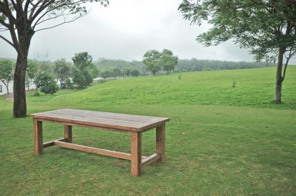 Tekowy stół ogrodowy Mamut 250x100cm